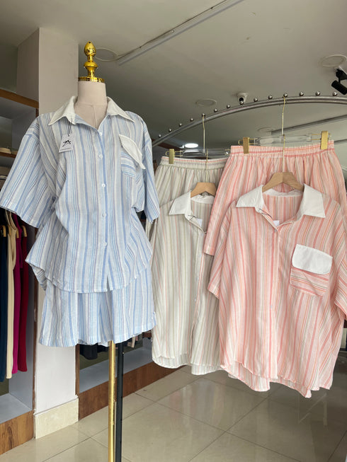 Linen Summer Casual Co-Ord Sets